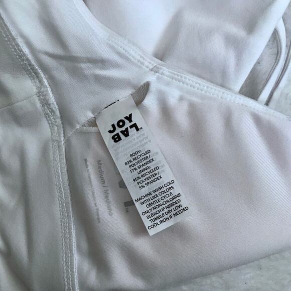 Joy Lab NWT White Sports Bra Women M - Picture 11 of 11